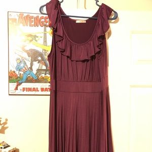 Plum sleeveless dress